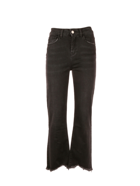 Macarena High Rise Bell Bottom Jeans (Black)